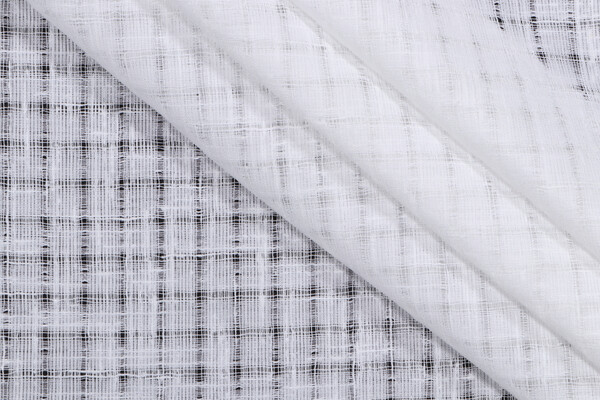 PK Lifestyles Vanessa Semi-Sheer Drapery Fabric in Snow