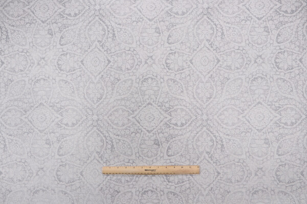 PK Lifestyles Damask Foliage Upholstery Fabric in Stone