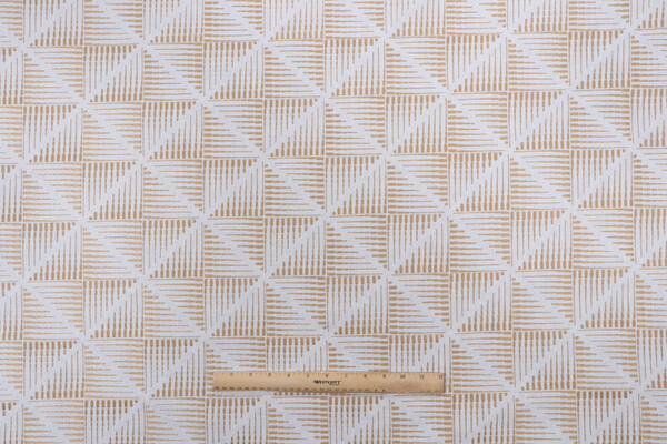 PK Lifestyles Maddox Embroidered Drapery Fabric in Golden