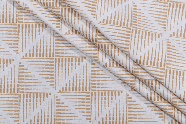 PK Lifestyles Maddox Embroidered Drapery Fabric in Golden