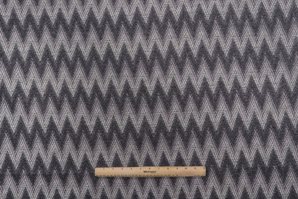 PK Lifestyles Chevron Chenille Woven Upholstery Fabric in Sable