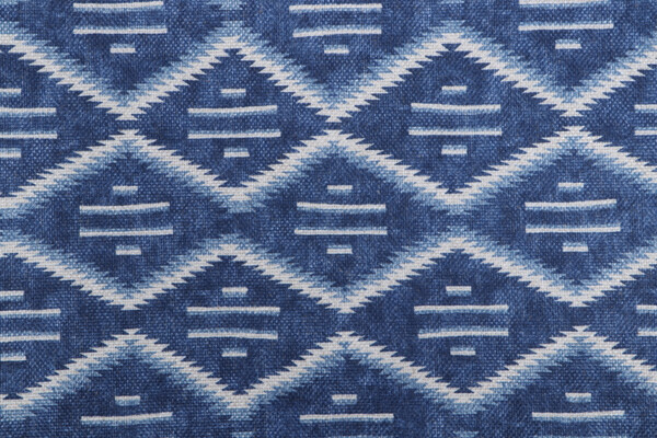 PK Lifestyles Modern Heirloom Printed Decorator Fabric in Denim