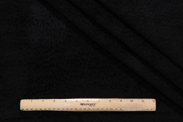 PK Lifestyles Pebblestone Performance Woven Chenille Upholstery Fabric in Black