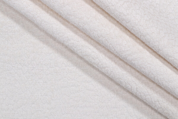 PK Lifestyles Pebblestone Performance Woven Chenille Upholstery Fabric in Vanilla