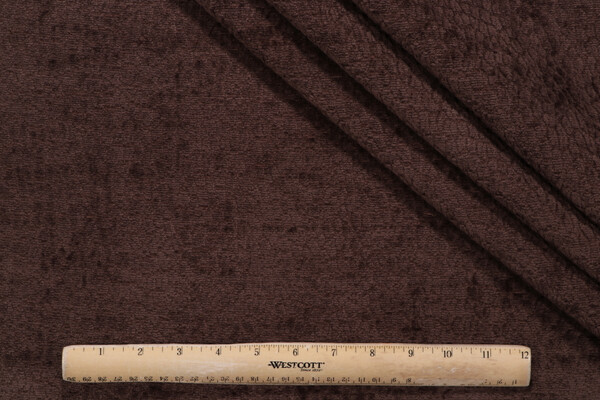 PK Lifestyles Pebblestone Performance Woven Chenille Upholstery Fabric in Chocolate