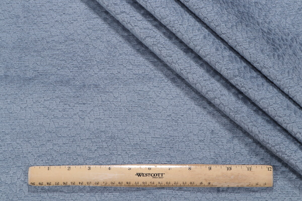 PK Lifestyles Pebblestone Performance Woven Chenille Upholstery Fabric in Bluebell
