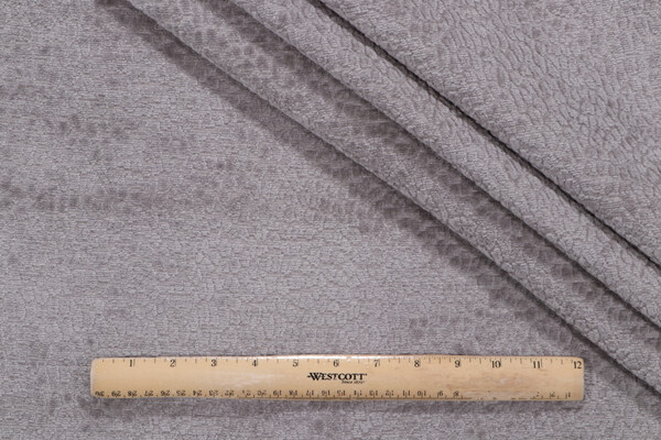 PK Lifestyles Pebblestone Performance Woven Chenille Upholstery Fabric in Gray
