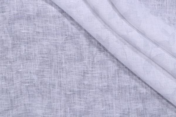 PK Lifestyles Lucia Printed Sheer Drapery Fabric in Silver