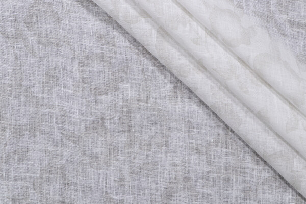 PK Lifestyles Lucia Printed Sheer Drapery Fabric in Parchment