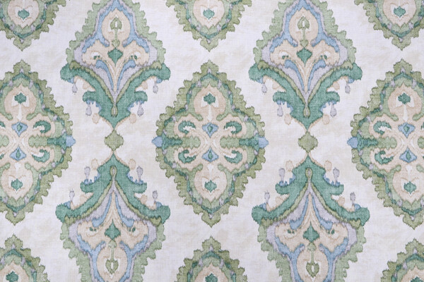 Magnolia Home Queen Printed Cotton Drapery Fabric in Bay