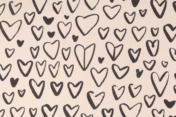 Premier Prints Lovely - Macon Printed Cotton Drapery Fabric in Black