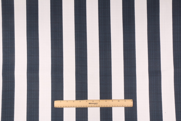 Premier Prints Stripe Printed Luxe Polyester Outdoor Fabric in Oxford