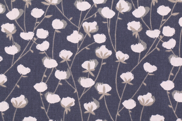 Premier Prints Cotton Belt Printed Cotton Drapery Fabric in Vintage Indigo