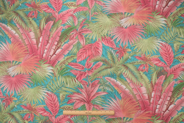 Tommy Bahama Bahamian Breeze Printed Polyester Outdoor Fabric in Capri