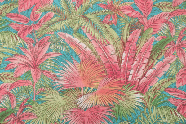Tommy Bahama Bahamian Breeze Printed Polyester Outdoor Fabric in Capri