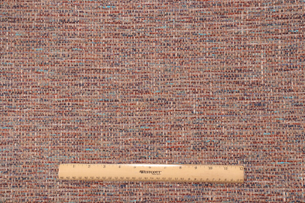 Crypton Rushdie High Performance Woven Chenille Upholstery Fabric in Blue Tweed