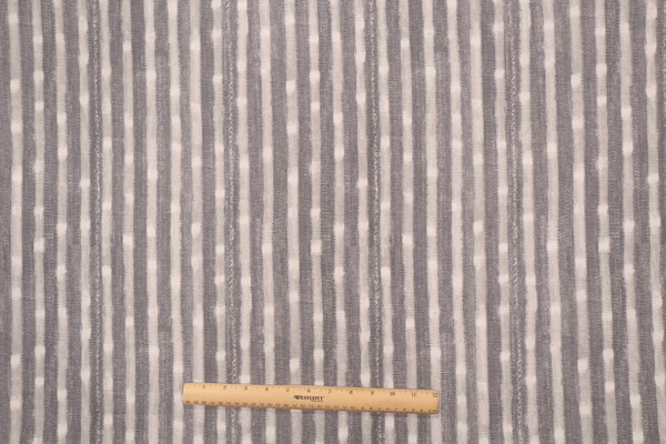 P Kaufmann Dalian Printed Polyester Drapery Fabric in Pewter