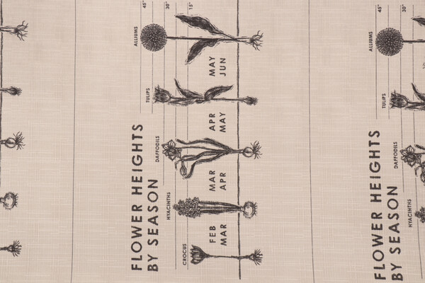 Richloom TG Flower Printed Polyester 13x20 Inch Pillow Square Outdoor Fabric in Linen