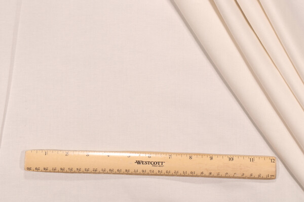 Covington Sateen Woven Cotton Drapery Fabric in 11-White