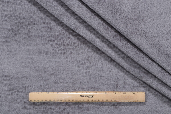 PK Lifestyles Pebblestone Performance Woven Chenille Upholstery Fabric in Steel