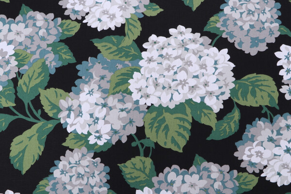 Magnolia Home Summerwind Printed Cotton Drapery Fabric in Tuxedo