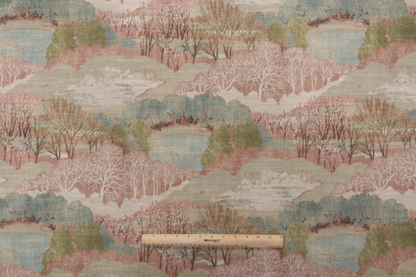 PK Lifestyles Gathering Sky Printed Drapery Fabric in Autumn