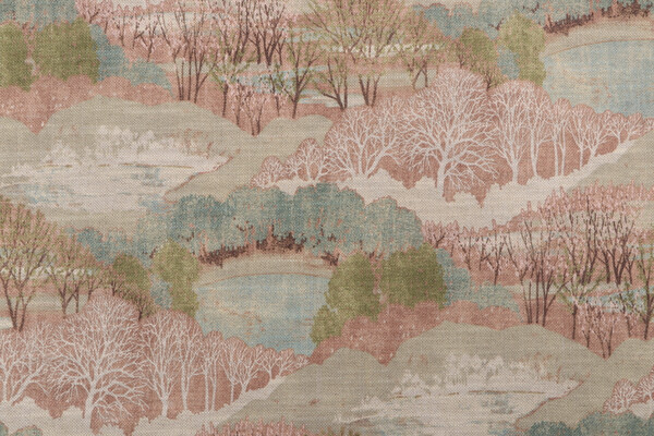 PK Lifestyles Gathering Sky Printed Drapery Fabric in Autumn