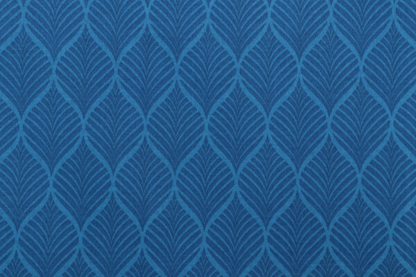 Richloom Fenbrook Printed Polyester Outdoor Fabric in Blue Cove