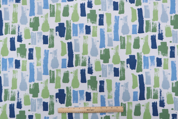 Premier Prints Artist Printed Polyester Outdoor Fabric in Courtyard