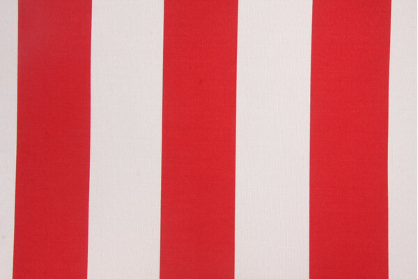 Richloom Cabana Stripe Printed Poly Outdoor Fabric in Red