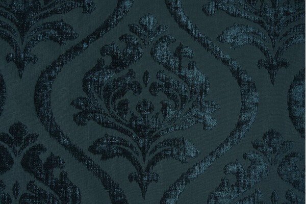 Merrimac/Barrow M9220 in Peacock Chenille Damask Upholstery Fabric