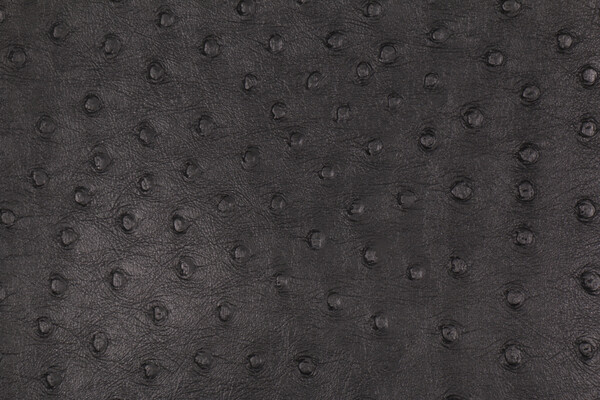 Ostrich Embossed Vinyl Upholstery Fabric in Black