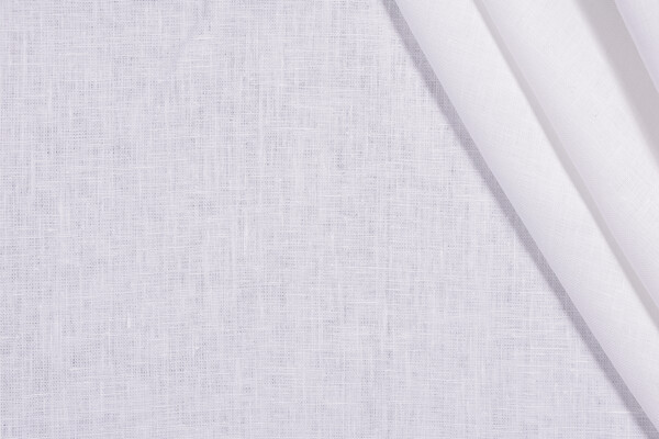 Ironman Woven Linen Decorator Fabric in White