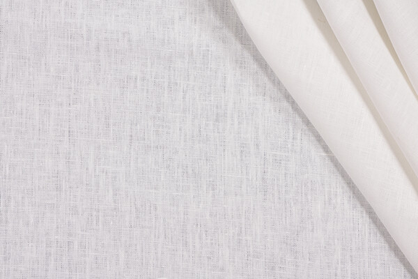 Bows Along Woven Linen Decorator Fabric in Oyster