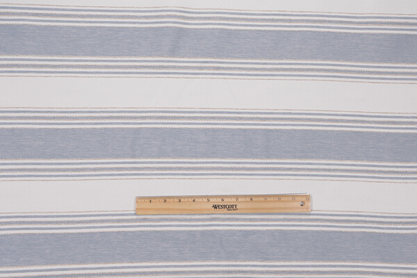 Stripe Woven Upholstery Fabric in Cloud