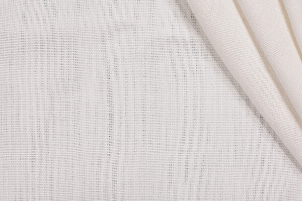 Molina Woven Linen Decorator Fabric in Snow