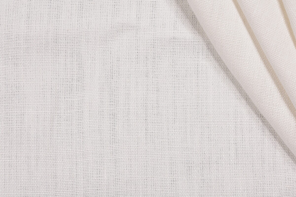 Molina Woven Linen Decorator Fabric in Snow