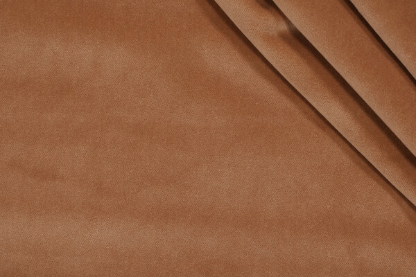 Velvet Upholstery Fabric in Camel