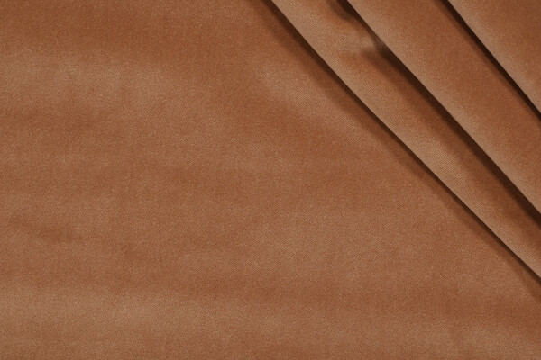 Velvet Upholstery Fabric in Camel