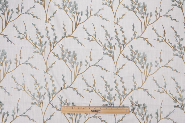 Swavelle/Mill Creek Belcastel Embroidered Drapery Fabric in Dragonfly