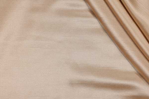 Strie Woven Drapery Fabric in Biscuit