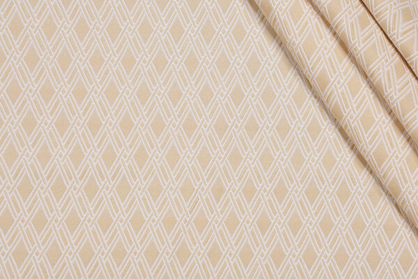 Robert Allen Diamond Woven Upholstery Fabric in Sunshine