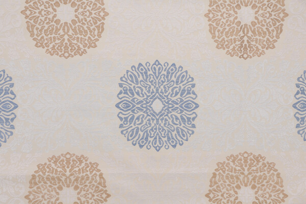 Elegant Floral Damask Decorator Fabric in Hydrangea