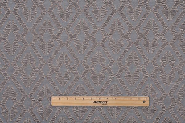 1 Yard Richloom Raleigh Woven Upholstery Fabric in Silver