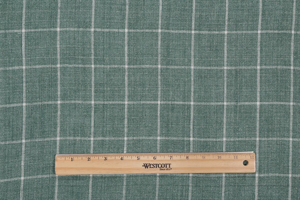 P Kaufmann Bennet Woven Linen Decorator Fabric in Basil 