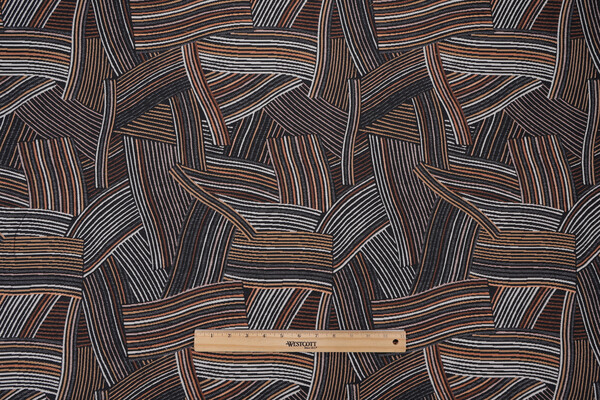 P Kaufmann Hoopla Woven Upholstery Fabric in Ebony 