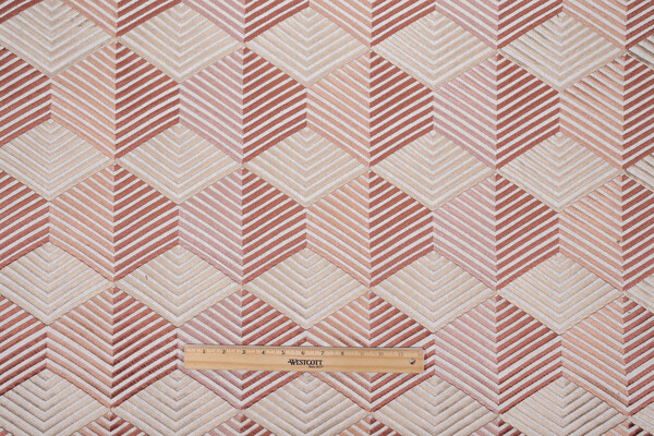 P Kaufmann Move The Needle Embroidered Drapery Fabric in Adobe 