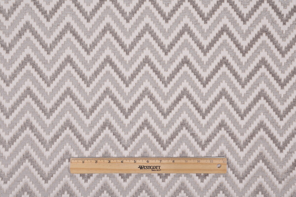 P Kaufmann Acute Angle Woven Chenille Upholstery Fabric in Pewter 