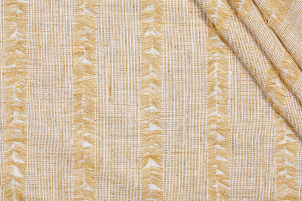 P Kaufmann On The Fringe Woven Upholstery Fabric in Dandelion 