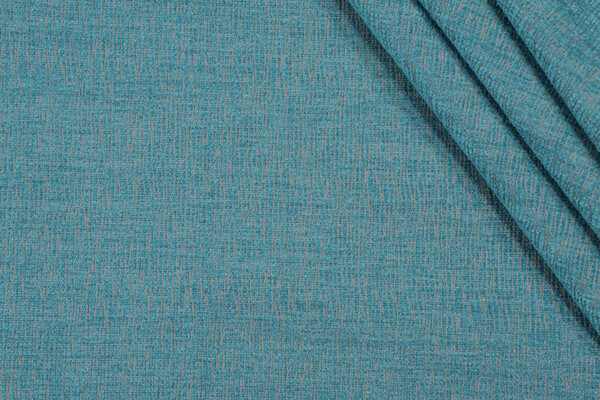 Rio Woven Chenille Upholstery Fabric in Turquoise 
